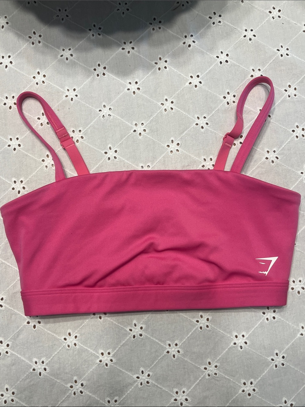 Gymshark Rose Pink Seamless Swim Crop Top